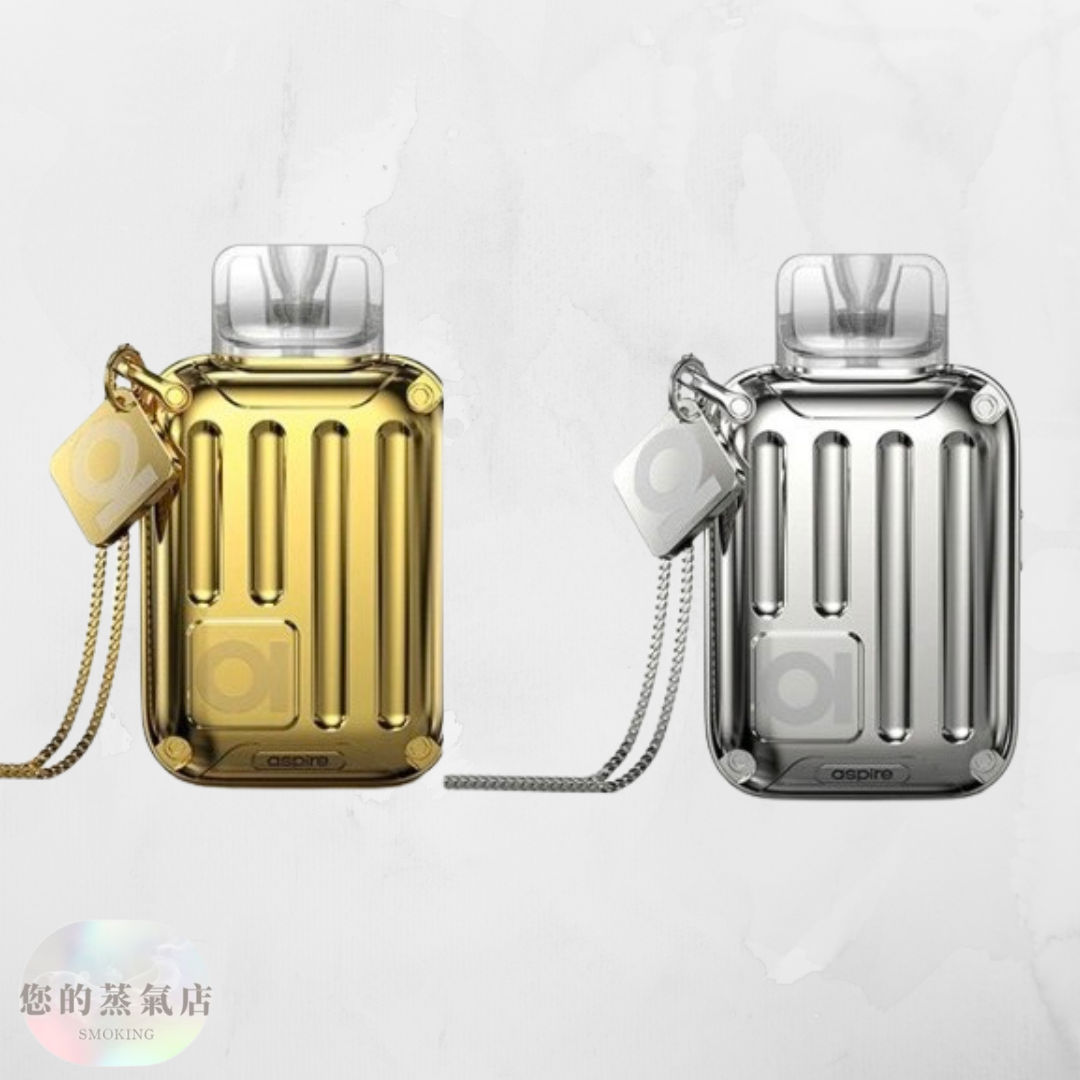 ✨Aspire Riil X Pod Kit｜行李箱小煙主機✨ 小巧便攜的金屬質感外型，猶如迷你行李箱般高級有型！  兼具時尚外觀與穩定輸出，口感表現細膩穩定，不論是濃郁系或順口系都能完美駕馭。
